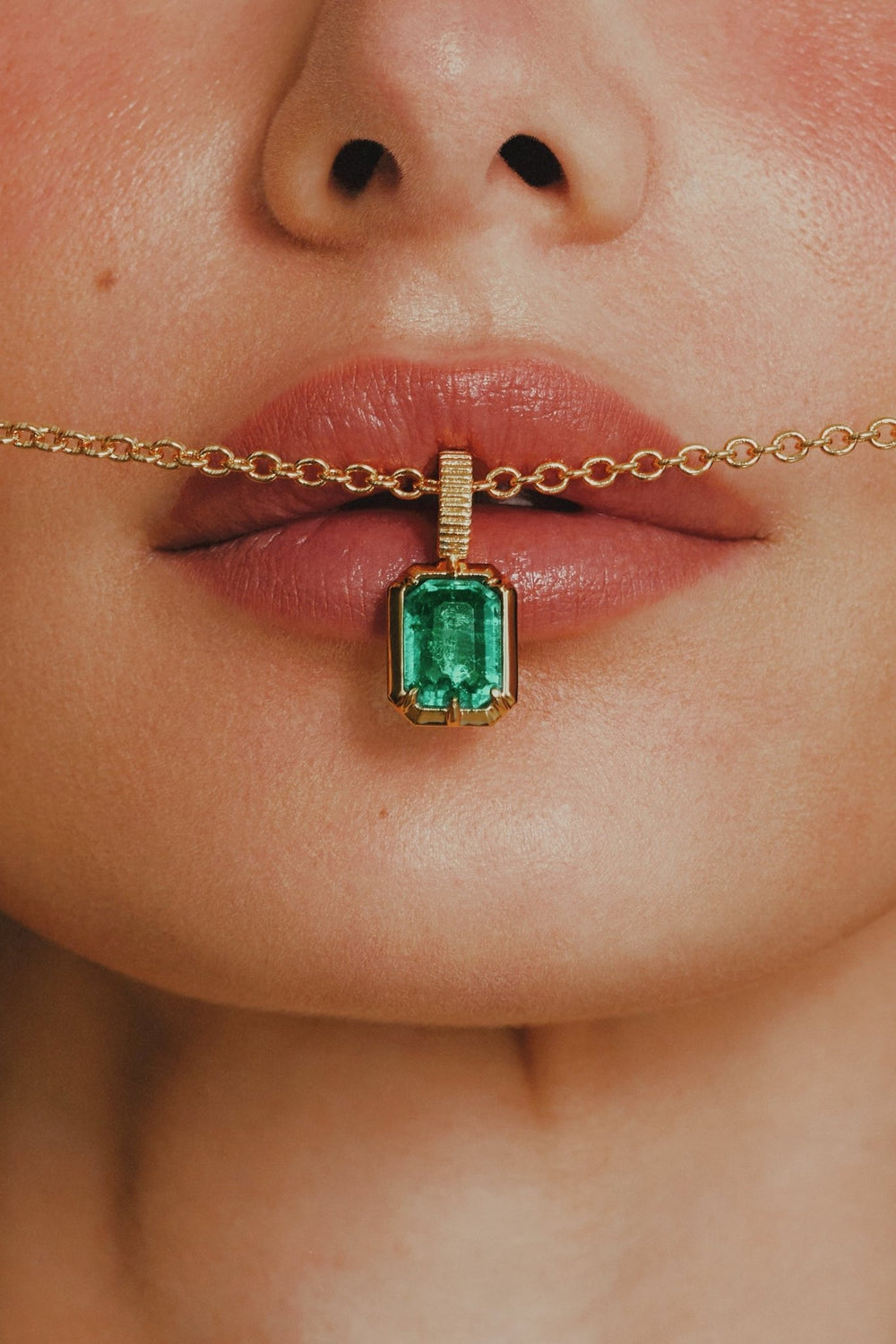 The Kathryn Emerald Pendant - Cali Hellerman