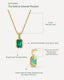 The Kathryn Emerald Pendant Necklace - Cali Hellerman