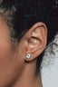 The Lexi Antique Cut Zirconia Stud - Cali Hellerman
