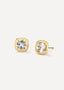 The Lexi Antique Cut Zirconia Stud - Cali Hellerman